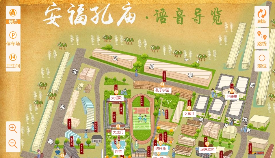 林口手绘地图：智慧景区智能化服务的延伸